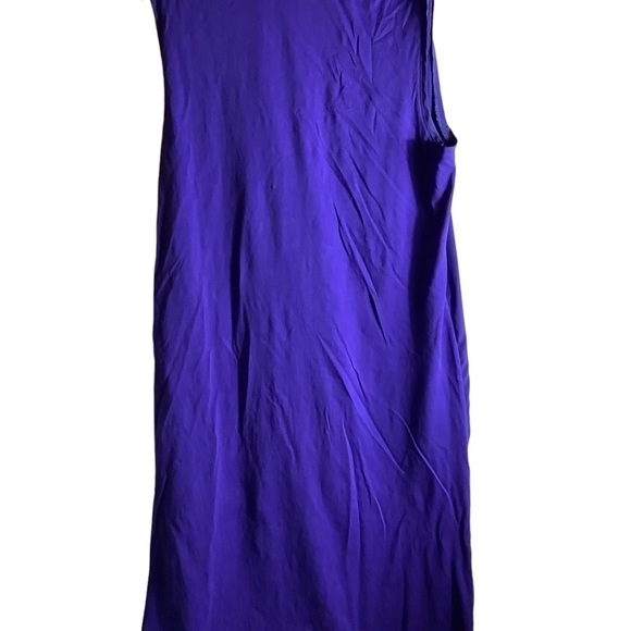 CALVIN Klein Jeans Blue Silky Dress Size M 100% aCotton - Picture 3 of 3